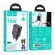 МЗП Hoco N62 PD 30W/3A (1USB-C) + cable Type-C to Lightning black 42187 фото 1