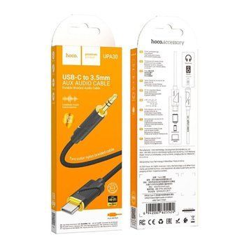 AUX Hoco UPA30 3.5 to Type C 1m black 42207 фото