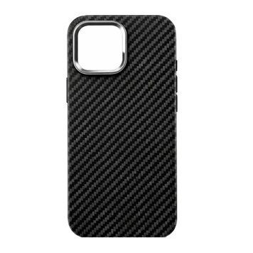 Накладка iPhone 17 Pro Max MagSafe Elite Carbon black 46380 фото