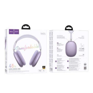 Навушники Big Bluetooth Hoco Apple AirPods W65 purple 44866 фото