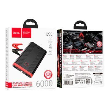 Power bank 6000 mAh Hoco QS5 emergency start-up black 45278 фото