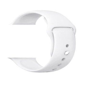 Ремінець Apple watch 42/44/45mm silicone white 21813 фото