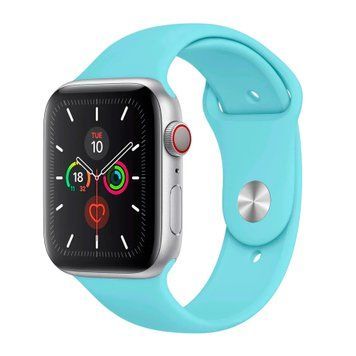 Ремінець Apple watch 38/40/41/SE silicone sky blue 46999 фото