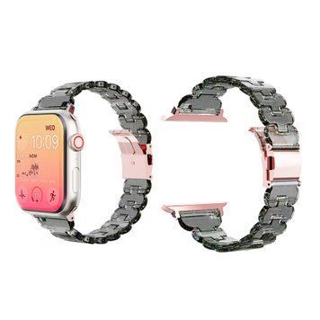 Ремінець Apple watch 38/40/41mm Acrylic clear black 47526 фото