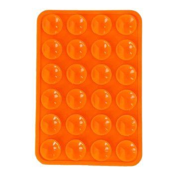 Силіконовий тримач-присоска двох стороння присоска orange 44399 фото