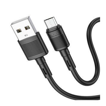 USB Cable Hoco Micro usb X83 2.4A 1m black 29770 фото