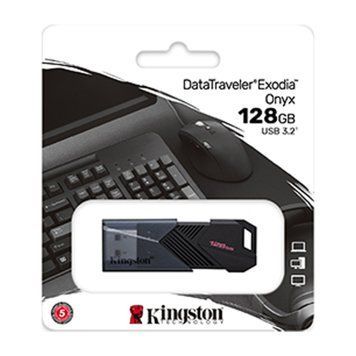 USB Flash 128 GB Kingston DT Exodia Onyx Black UA 31397 фото