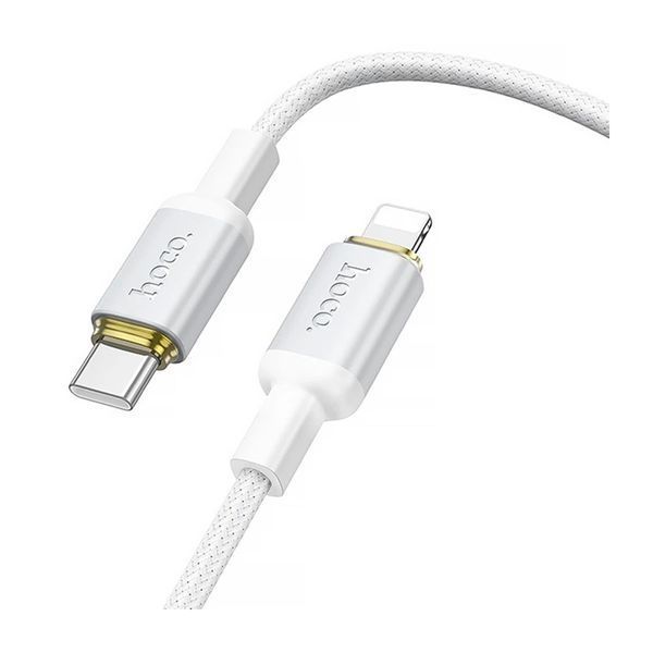 Cable Hoco Type-C to Lightning X128 30W 1m white 48988 фото
