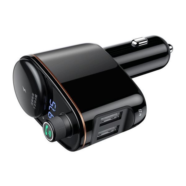 FM трансмістер Baseus S-06 3.4A 2USB black 24936 фото