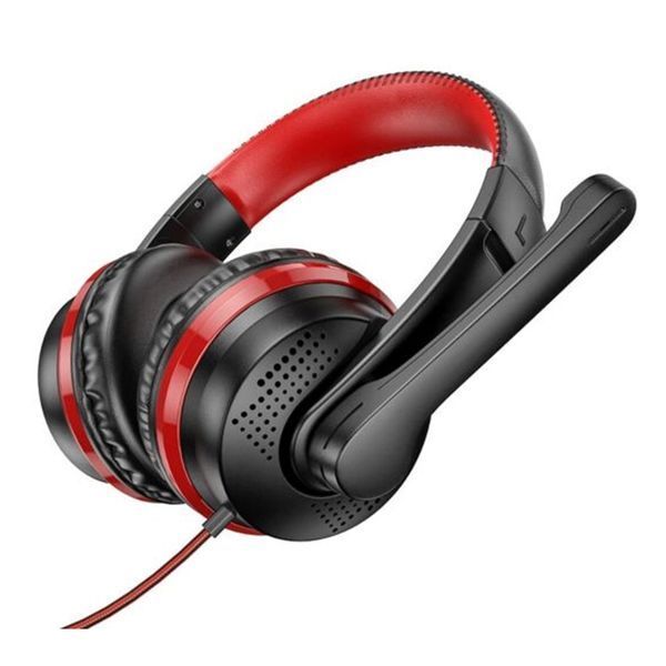 Навушники для комп'ютера hoco. W103 black - red 24974 фото