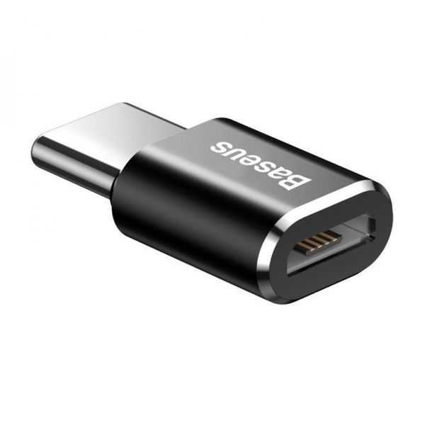 Перехідник OTG Baseus Micro USB to Type-C black 29833 фото