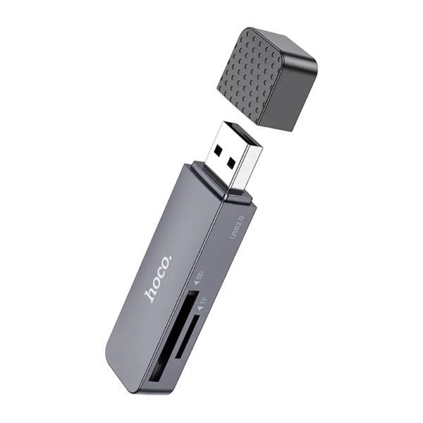 Сard reader Hoco HB45 USB 3.0 Micro/Micro SD black 37281 фото