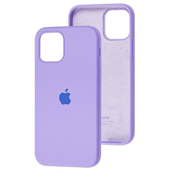 Silicone case Full iPhone 12 Pro Max light purple 28195 фото