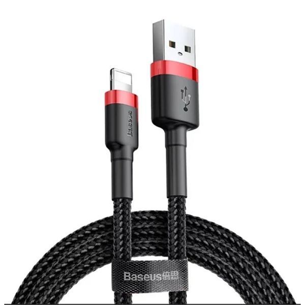 USB Cable Baseus Cafule Lightning 1.5A (2m) red/black 00634 фото