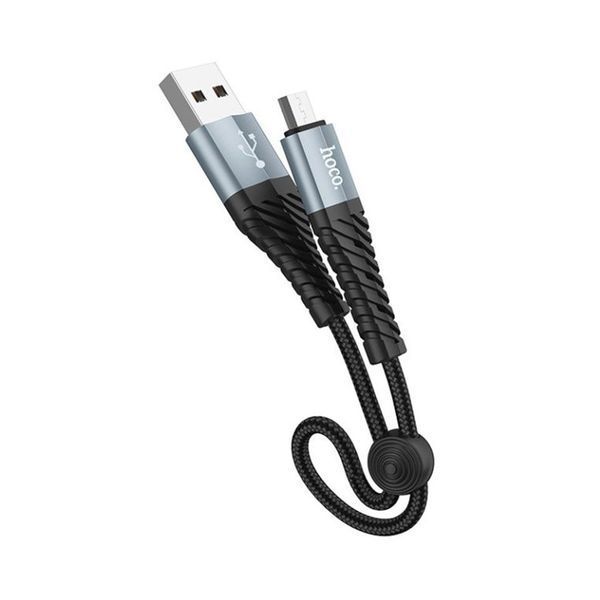 USB Cable Hoco Micro usb X38 2.4A 0.25m black 32119 фото