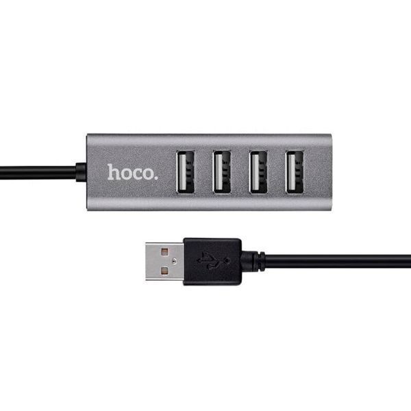 USB HUB Hoco HB1B 4in1 (4USB 3.0) grey 45670 фото