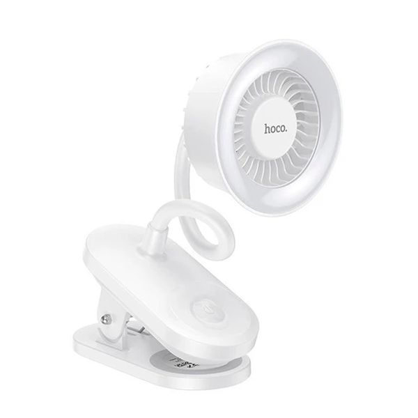 Вентилятор з акумулятором Hoco HX610 white 47197 фото