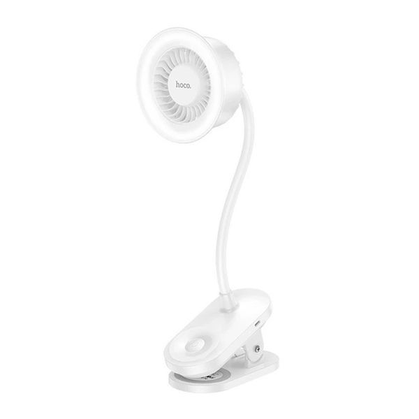 Вентилятор з акумулятором Hoco HX610 white 47197 фото