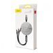 Cable Baseus Fabric 3-in-1 Flexible (Micro USB+Lightning+Type-C) 3.5A (1.2m) gray/black 12943 фото 2