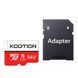 MicroSD 64GB Kootion UHS-1 Class 10+ SD adapter UA 45434 фото 2