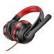 Навушники для комп'ютера hoco. W103 black - red 24974 фото 3