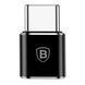 Перехідник OTG Baseus Micro USB to Type-C black 29833 фото 1