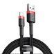 USB Cable Baseus Cafule Lightning 1.5A (2m) red/black 00634 фото 2