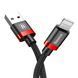USB Cable Baseus Cafule Lightning 1.5A (2m) red/black 00634 фото 3