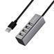 USB HUB Hoco HB1B 4in1 (4USB 3.0) grey 45670 фото 2