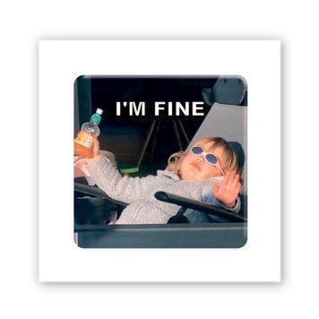 3D Stickers I'm fine 47758 фото