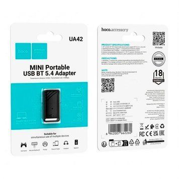 Bluetooth адаптер Hoco UA42 Bluetooth 5.4 грибок 47251 фото