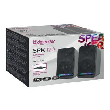 Колонка для комп'ютера DEFENDER SPK-120 6Вт black 40663 фото