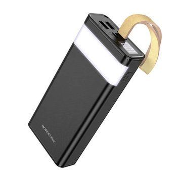 Power bank 30000 mah Borofone J18А Bipow Display LED Lamp LCD black 28207 фото