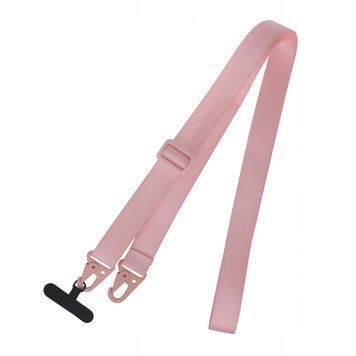 Ремiнець-стрічка з карабiном для смартфона pink 41130 фото