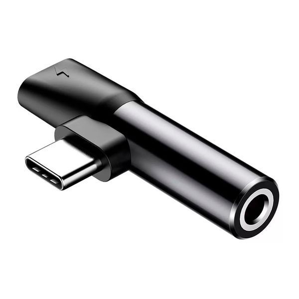 AUX Baseus L41 Type-C to Type-C + 3.5mm black 47191 фото