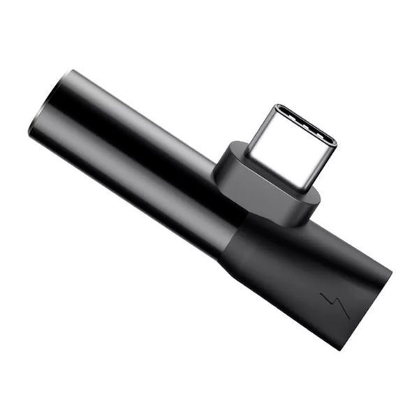 AUX Baseus L41 Type-C to Type-C + 3.5mm black 47191 фото