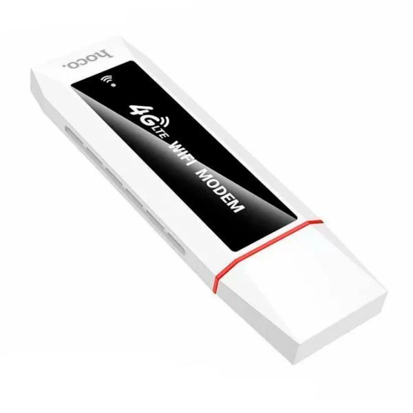 Мобільний USB Wi-Fi модем Hoco HI43 white 46826 фото