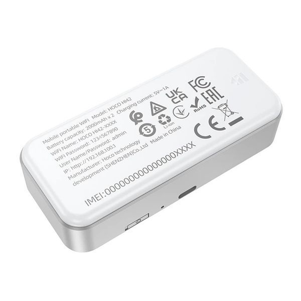 Мобільний Wi-Fi модем Hoco HI42 white 45669 фото