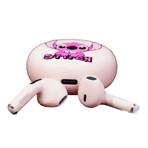 Навушники AirPods Kids Stitch pink 44339 фото