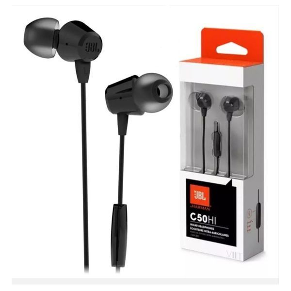 Навушники JBL C50HI + мік black UA 28800 фото