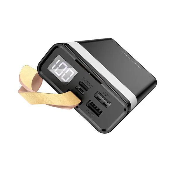 Power bank 30000 mah Borofone J18А Bipow Display LED Lamp LCD black 28207 фото