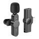 Мікрофон петличний bluetooth Borofone BFK12 Lightning black 35542 фото 2