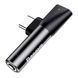 AUX Baseus L41 Type-C to Type-C + 3.5mm black 47191 фото 2