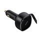 АЗП Baseus Enjoyment Retractable 2-in-1 Type-C + Type-C 33W black 24934 фото 3