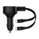 АЗП Baseus Enjoyment Retractable 2-in-1 Type-C + Type-C 33W black 24934 фото 1
