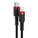 Cable Baseus Cafule Metal Type-C to Lightning PD 20W (1m) red-black 44138 фото 3