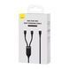 Кабель Baseus Flash Series 2 One-for-Two Fast Charging Type-C (Type-C + Type-C) 100W (1.5m) black 13027 фото 2