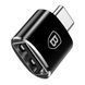 Перехідник OTG Baseus USB to Type-C black 29834 фото 2