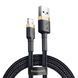 USB Cable Baseus Cafule Lightning 2.4A (1m) gold/black 00637 фото 2