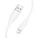 USB Cable Hoco Lightning X124 2.4A 1m white 44878 фото 2